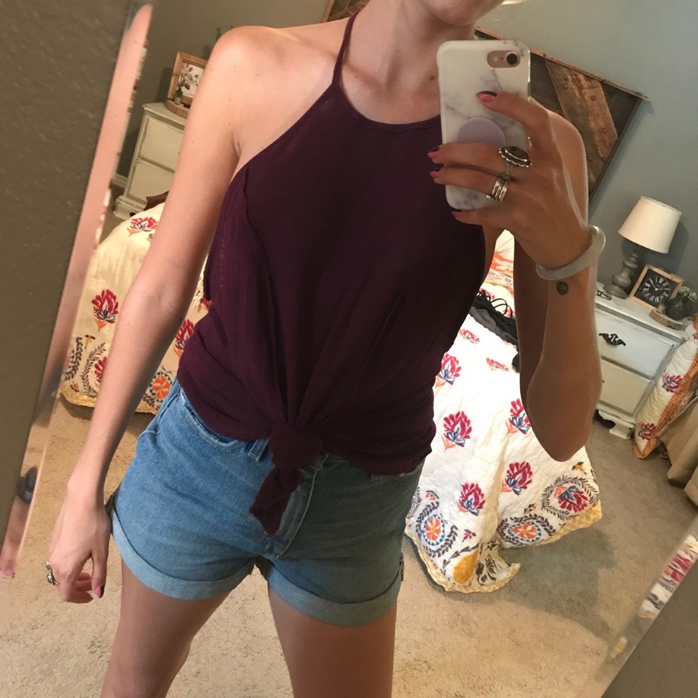 Free People Maroon Tank